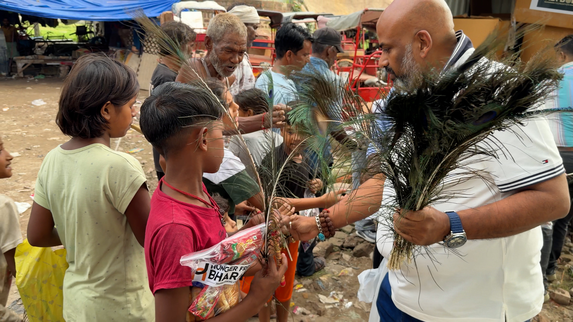 Ganesh Chaturthi dinner at the Blind School, Shahdara